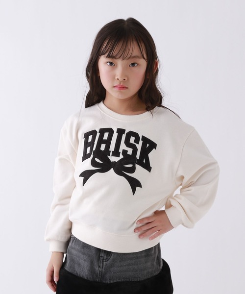 10C REPIPI(ジューシーレピピ)の「【10C REPIPI】ベロアワッペンウラケ(スウェット・キッズ・パープル/グレー/ブラック/アイボリー/オフホワイト/ピンク・130cm/120cm/110cm)」の2枚目の写真