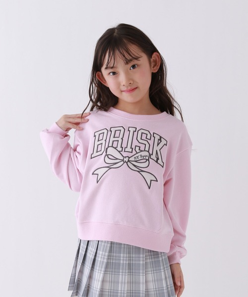 10C REPIPI(ジューシーレピピ)の「【10C REPIPI】ベロアワッペンウラケ(スウェット・キッズ・パープル/グレー/ブラック/アイボリー/オフホワイト/ピンク・130cm/120cm/110cm)」の6枚目の写真