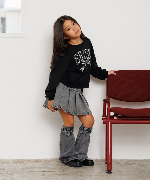 10C REPIPI(ジューシーレピピ)の「【10C REPIPI】ベロアワッペンウラケ(スウェット・キッズ・パープル/グレー/ブラック/アイボリー/オフホワイト/ピンク・130cm/120cm/110cm)」の10枚目の写真