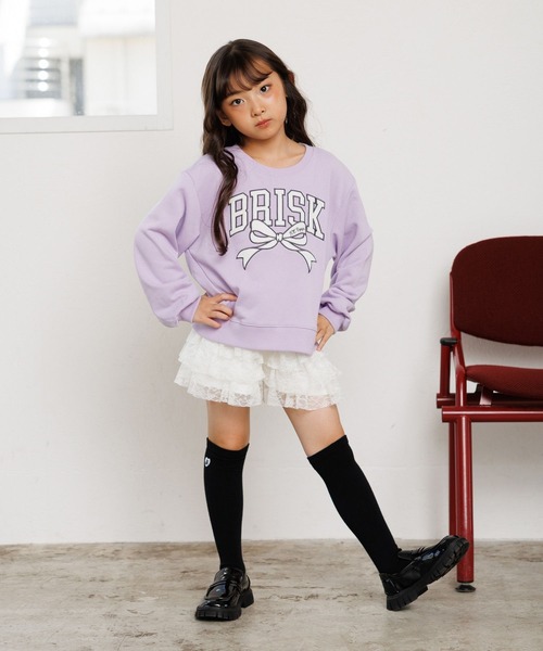 10C REPIPI(ジューシーレピピ)の「【10C REPIPI】ベロアワッペンウラケ(スウェット・キッズ・パープル/グレー/ブラック/アイボリー/オフホワイト/ピンク・130cm/120cm/110cm)」の16枚目の写真