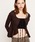 SLY�i�X���C�j�́uSQUARE NECK RIBBON TOPS �X�N�G�A�l�b�N ���{�� �g�b�v�X �H�� ���� �t���i�V���c/�u���E�X�j�v�b�u���E��