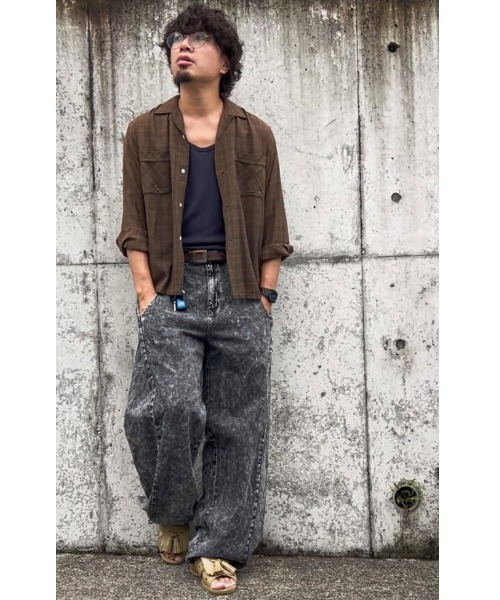 8(eight)(エイト)の「ワイドバルーンスナップデニム(デニムパンツ・メンズ・ブラック/ブルー系その他/キナリ/ブラック系その他・MEDIUM/SMALL/LARGE)」の10枚目の写真