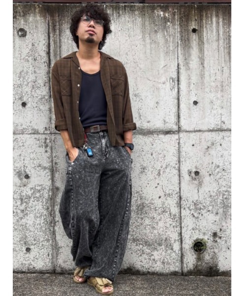 8(eight)(エイト)の「ワイドバルーンスナップデニム(デニムパンツ・メンズ・ブラック/ブルー系その他/キナリ/ブラック系その他・MEDIUM/SMALL/LARGE)」の14枚目の写真