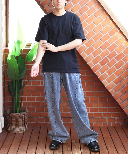 8(eight)(エイト)の「ワイドバルーンスナップデニム(デニムパンツ・メンズ・ブラック/ブルー系その他/キナリ/ブラック系その他・MEDIUM/SMALL/LARGE)」の8枚目の写真