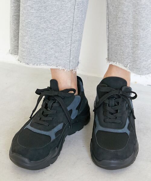 le.coeur blanc（ルクールブラン）の「《WEB限定アイテム》クッションソールボリュームスニーカー（スニーカー・レディース・ホワイト系その他2/ブラック系その他/ブラウン系その他2・39/38/37/36）」の10枚目の写真