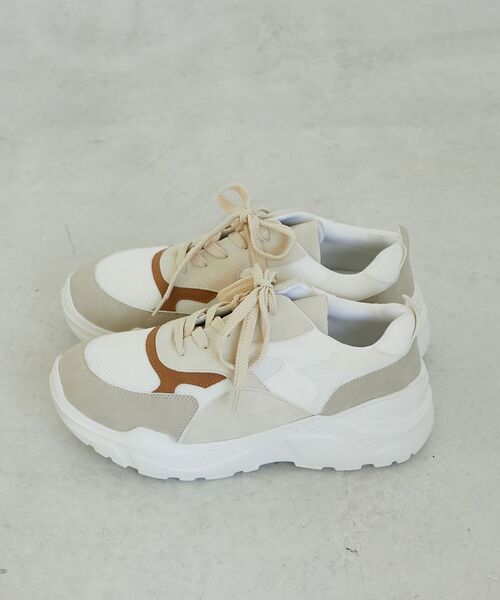 le.coeur blanc（ルクールブラン）の「《WEB限定アイテム》クッションソールボリュームスニーカー（スニーカー・レディース・ホワイト系その他2/ブラック系その他/ブラウン系その他2・39/38/37/36）」の13枚目の写真