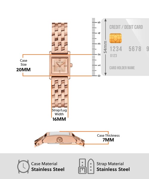 MICHAEL KORS(マイケルコース)の「マイケル・コース 腕時計 レディース アナログ ステンレス MK4932(アナログ腕時計・レディース・ピンクゴールド・FREE)」の3枚目の写真