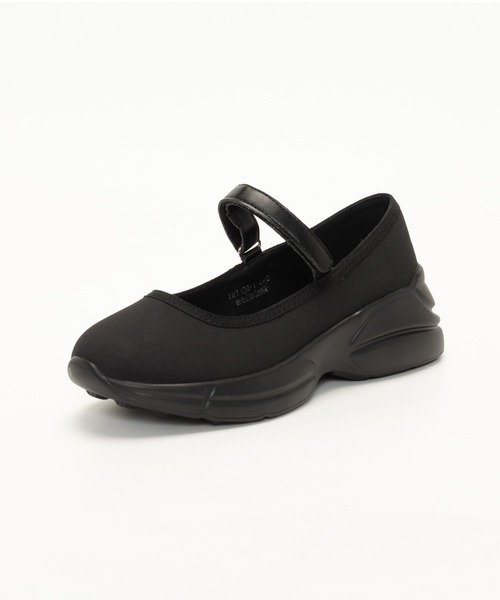 SVEC（シュベック）の「メリージェーン 厚底 スニーカー / SVEC（スニーカー・レディース・ブラック・36/37/38/39/40/35）」の2枚目の写真