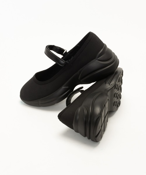 SVEC（シュベック）の「メリージェーン 厚底 スニーカー / SVEC（スニーカー・レディース・ブラック・36/37/38/39/40/35）」の6枚目の写真