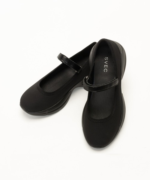 SVEC（シュベック）の「メリージェーン 厚底 スニーカー / SVEC（スニーカー・レディース・ブラック・36/37/38/39/40/35）」の7枚目の写真