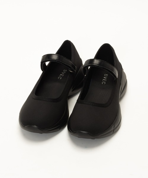 SVEC（シュベック）の「メリージェーン 厚底 スニーカー / SVEC（スニーカー・レディース・ブラック・36/37/38/39/40/35）」の13枚目の写真