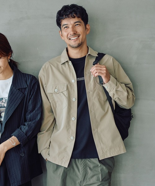 FOUND GOOD（ファウンドグッド）の「ミリタリーシャツ（シャツ/ブラウス・メンズ・グリーン系8/ネイビー/ベージュ・M/XL/L）」の2枚目の写真