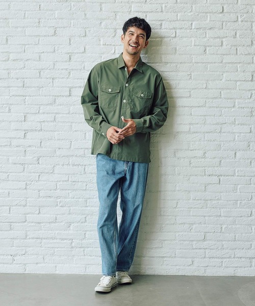 FOUND GOOD（ファウンドグッド）の「ミリタリーシャツ（シャツ/ブラウス・メンズ・グリーン系8/ネイビー/ベージュ・M/XL/L）」の9枚目の写真