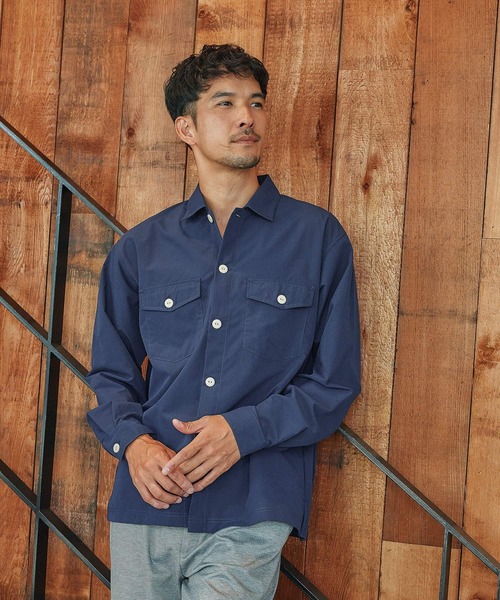 FOUND GOOD（ファウンドグッド）の「ミリタリーシャツ（シャツ/ブラウス・メンズ・グリーン系8/ネイビー/ベージュ・M/XL/L）」の15枚目の写真