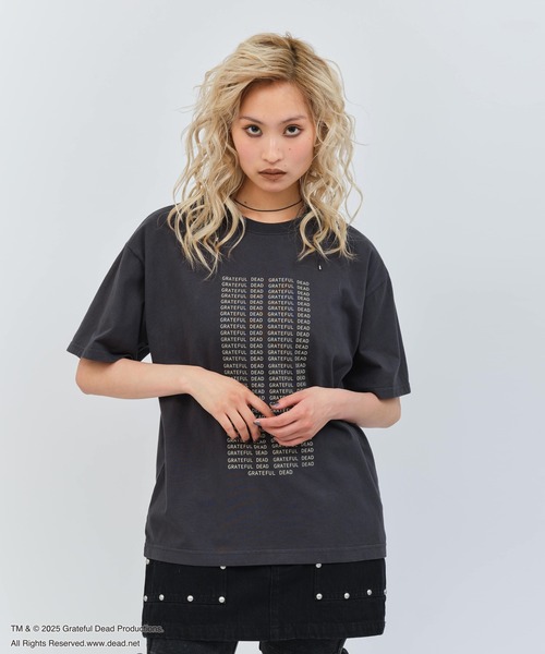 Grateful Dead(グレイトフルデッド)の「atmos pink Grateful Dead Big T-shirt / アトモス ピンク グレイトフル デッド ビッグ ティーシャツ 【SP】(Tシャツ/カットソー・レディース・ホワイト/チャコール・FREE)」の2枚目の写真