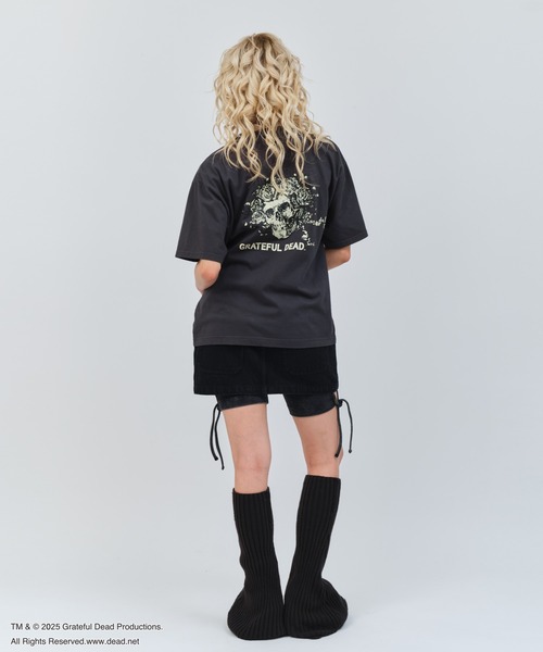Grateful Dead(グレイトフルデッド)の「atmos pink Grateful Dead Big T-shirt / アトモス ピンク グレイトフル デッド ビッグ ティーシャツ 【SP】(Tシャツ/カットソー・レディース・ホワイト/チャコール・FREE)」の11枚目の写真