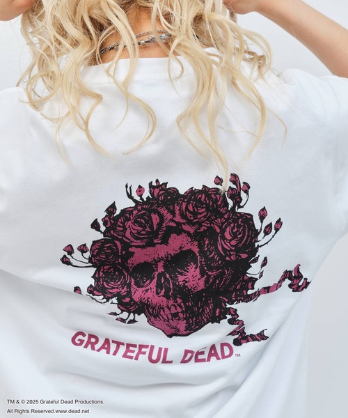 Grateful Dead(グレイトフルデッド)の「atmos pink Grateful Dead Big T-shirt / アトモス ピンク グレイトフル デッド ビッグ ティーシャツ 【SP】(Tシャツ/カットソー・レディース・ホワイト/チャコール・FREE)」の18枚目の写真
