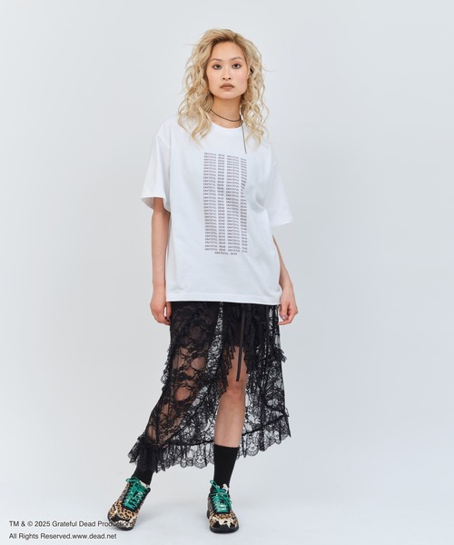 Grateful Dead(グレイトフルデッド)の「atmos pink Grateful Dead Big T-shirt / アトモス ピンク グレイトフル デッド ビッグ ティーシャツ 【SP】(Tシャツ/カットソー・レディース・ホワイト/チャコール・FREE)」の12枚目の写真