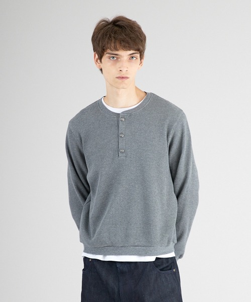 〈完売品〉Regen Glanzヘンリーネックスウェット Regen Glanz（レーゲングランツ）の「henry neck sweatshirt
