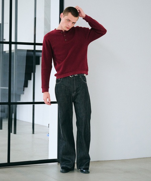 Regen Glanz（レーゲングランツ）の「thermal henryneck longsleeve T