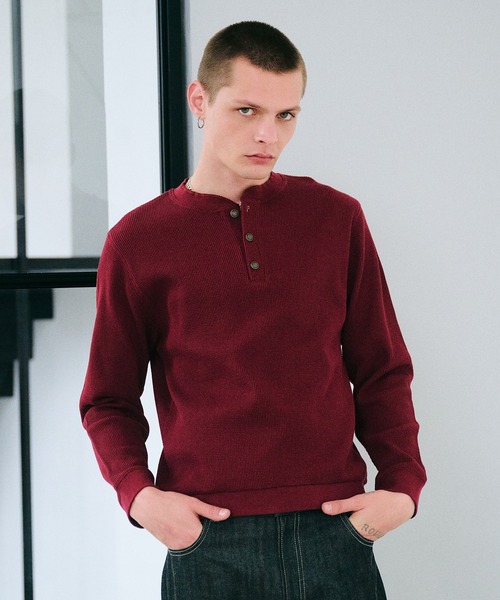 Regen Glanz（レーゲングランツ）の「thermal henryneck longsleeve T
