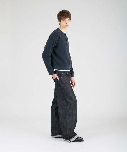 Regen Glanz（レーゲングランツ）の「thermal henryneck longsleeve T‐shirt/サーマルヘンリーネックロングスリーブTシャツ（Tシャツ/カットソー・メンズ・グレー/レッド/ブラック/ダークブラウン/ブラック系その他/杢グレー/パープル・SMALL/MEDIUM/LARGE）」の18枚目の写真