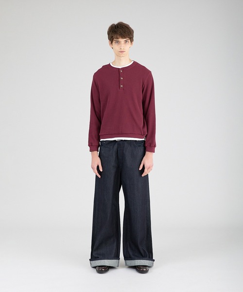 thermal henryneck longsleeve T‐shirt/サーマルヘンリーネック