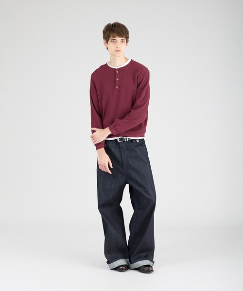 thermal henryneck longsleeve T‐shirt/サーマルヘンリーネック