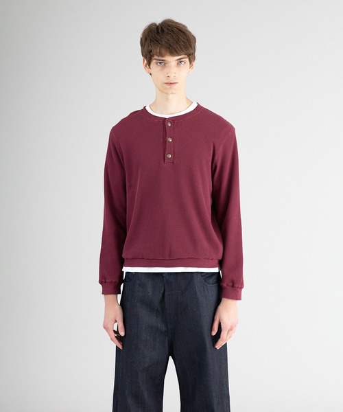 Regen Glanz ヘンリーネックスウェット Regen Glanz（レーゲングランツ）の「henry neck sweatshirt