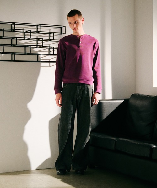 thermal henryneck longsleeve T‐shirt/サーマルヘンリーネックロング