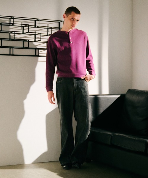 thermal henryneck longsleeve T‐shirt/サーマルヘンリーネックロング