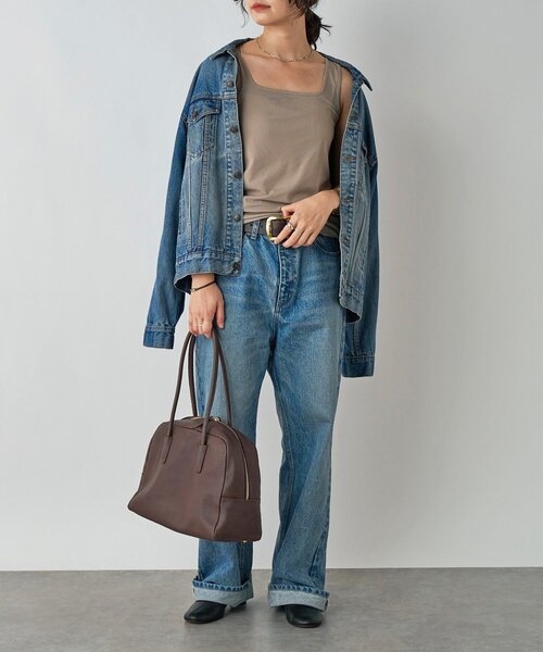 RIVE DROITE(リヴドロワ)の「【MYSELFbyRD(マイセルフバイリヴドロワ)】Tank top(キャミソール・レディース・ブラック/ベージュ・FREE)」の11枚目の写真