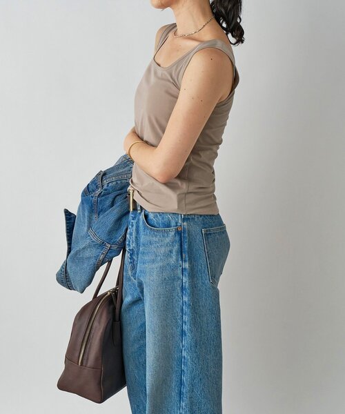 RIVE DROITE(リヴドロワ)の「【MYSELFbyRD(マイセルフバイリヴドロワ)】Tank top(キャミソール・レディース・ブラック/ベージュ・FREE)」の14枚目の写真