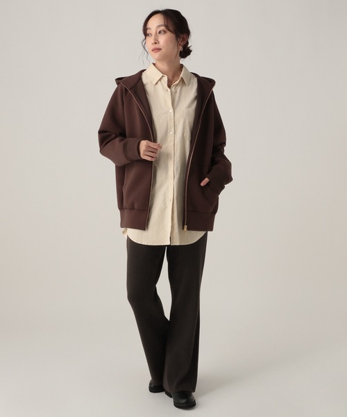 Elura(エルーラ)の「毛玉しらずニットパンツ/571792(その他パンツ・レディース・ダークブラウン/キャメル/ネイビー/ブラック/グレイッシュベージュ・MEDIUM/LARGE)」の9枚目の写真