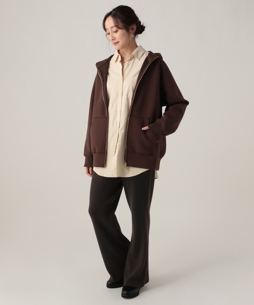 Elura(エルーラ)の「毛玉しらずニットパンツ/571792(その他パンツ・レディース・ダークブラウン/キャメル/ネイビー/ブラック/グレイッシュベージュ・MEDIUM/LARGE)」の11枚目の写真