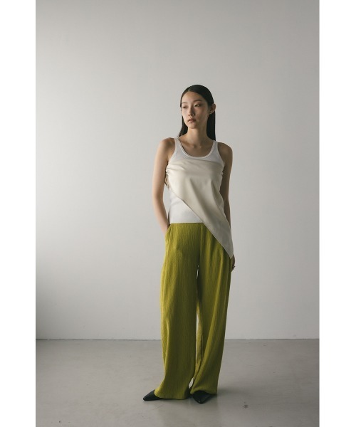 STYLEMIXER(スタイルミキサー)の「リンクルリラックスワイドパンツ(その他パンツ・レディース・グリーン/ブラック・SMALL/MEDIUM)」の16枚目の写真