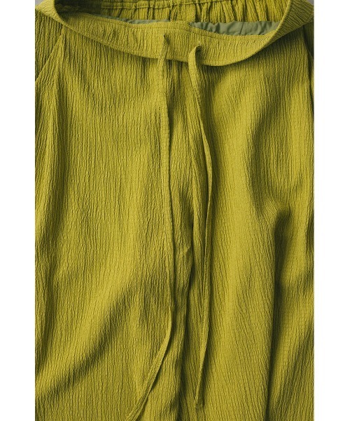 STYLEMIXER(スタイルミキサー)の「リンクルリラックスワイドパンツ(その他パンツ・レディース・グリーン/ブラック・SMALL/MEDIUM)」の6枚目の写真