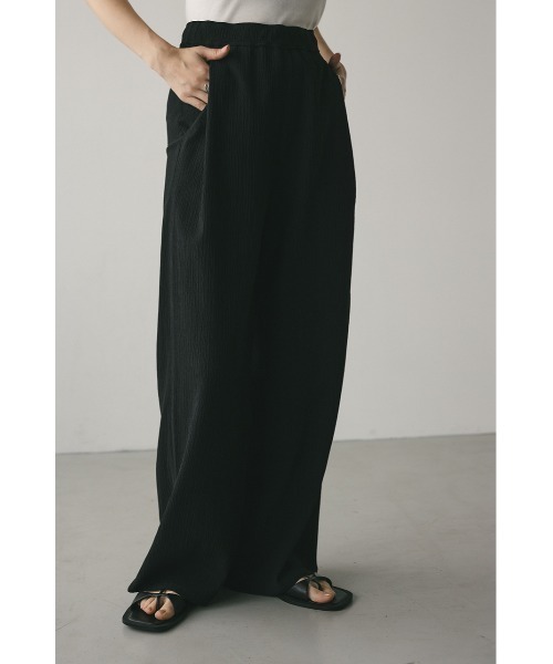 STYLEMIXER(スタイルミキサー)の「リンクルリラックスワイドパンツ(その他パンツ・レディース・グリーン/ブラック・SMALL/MEDIUM)」の8枚目の写真