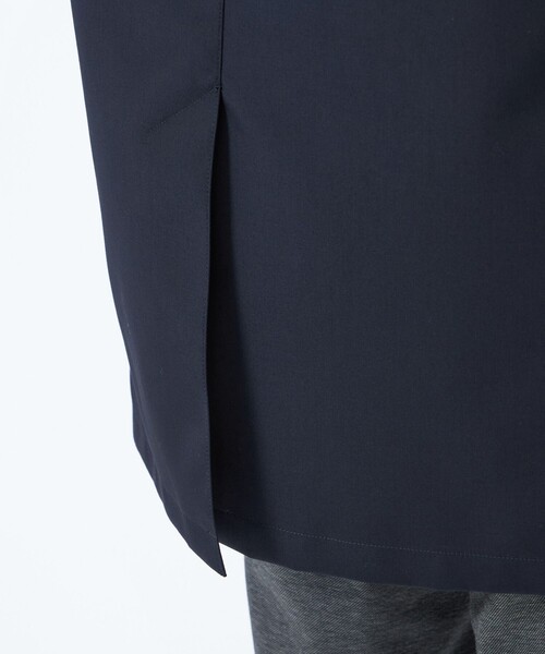 MACKINTOSH PHILOSOPHY（ﾏｯｷﾝﾄｯｼｭ ﾌｨﾛｿﾌｨｰ）の「3層ブロードボンディング WELLINGTON HOOD short「ウェリントンフードショート」（ステンカラーコート・メンズ・ダークブラウン/ダークネイビー/ブルー系その他7・40/38）」の13枚目の写真