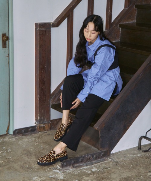 PASCUCCI(パスクッチ)の「【PASCUCCI】レオパード柄タンクソールスリッポン(D51623)(ローファー・レディース・レオパード・37/38)」の4枚目の写真