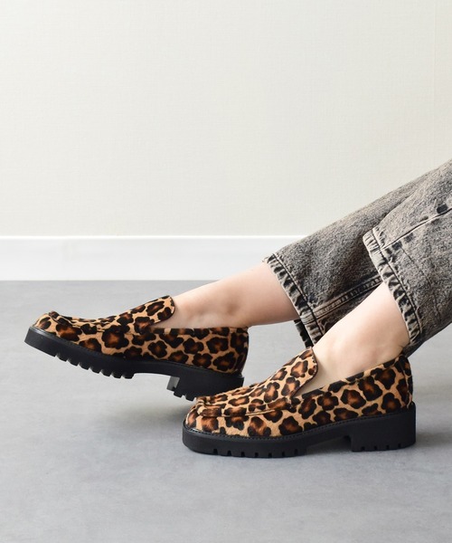 PASCUCCI(パスクッチ)の「【PASCUCCI】レオパード柄タンクソールスリッポン(D51623)(ローファー・レディース・レオパード・37/38)」の9枚目の写真