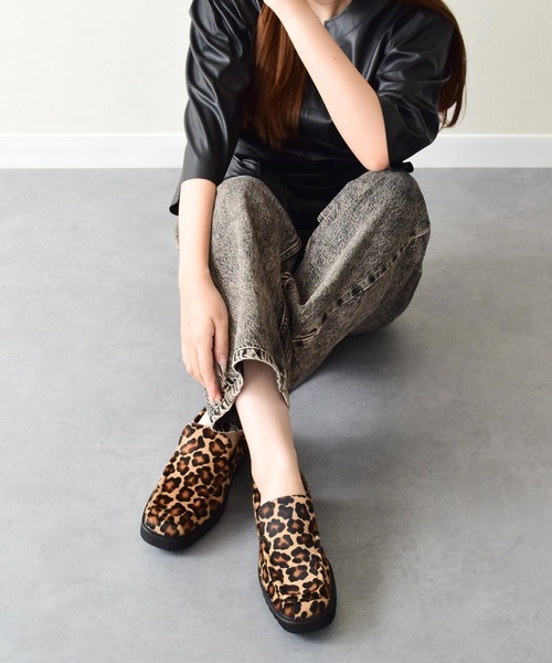 PASCUCCI(パスクッチ)の「【PASCUCCI】レオパード柄タンクソールスリッポン(D51623)(ローファー・レディース・レオパード・37/38)」の10枚目の写真