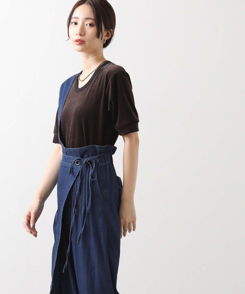 Gready Brilliant（グレディブリリアン）の「ワンショルアシメデニム（デニムパンツ・レディース・インディゴブルー・FREE）」の8枚目の写真