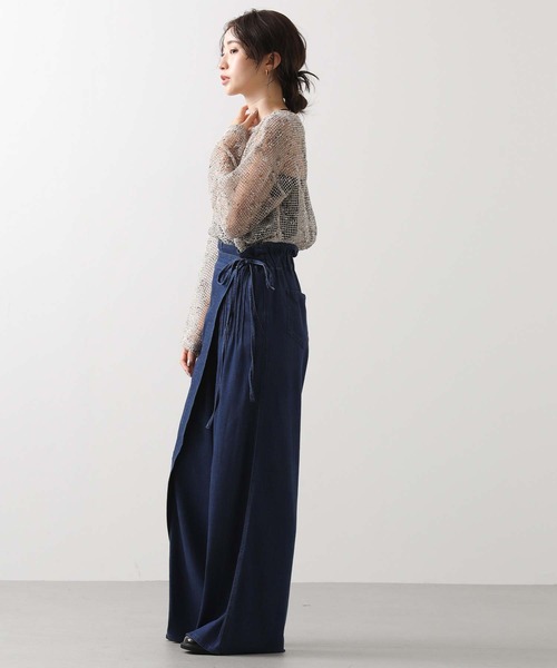 Gready Brilliant（グレディブリリアン）の「ワンショルアシメデニム（デニムパンツ・レディース・インディゴブルー・FREE）」の16枚目の写真