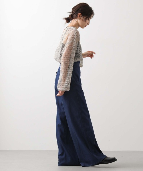 Gready Brilliant（グレディブリリアン）の「ワンショルアシメデニム（デニムパンツ・レディース・インディゴブルー・FREE）」の18枚目の写真