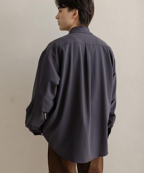 SENSE OF PLACE by URBAN RESEARCH(センスオブプレイスバイアーバンリサーチ)の「カラールーズシャツ(シャツ/ブラウス・メンズ・ライトベージュ/ブルー系その他/ホワイト系その他/ブラウン/チャコールグレー・MEDIUM/LARGE)」の15枚目の写真