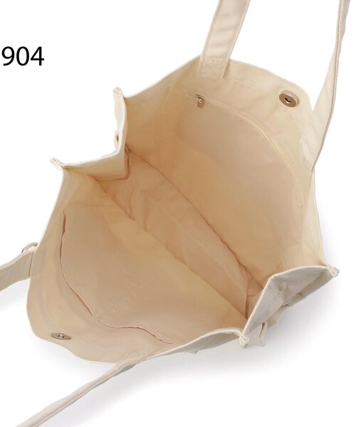 one'sterrace(ワンズテラス)の「SE ポケットスクエアロゴトート(トートバッグ・レディース・ブラック系8/グレー系4/アイボリー系8・99)」の8枚目の写真