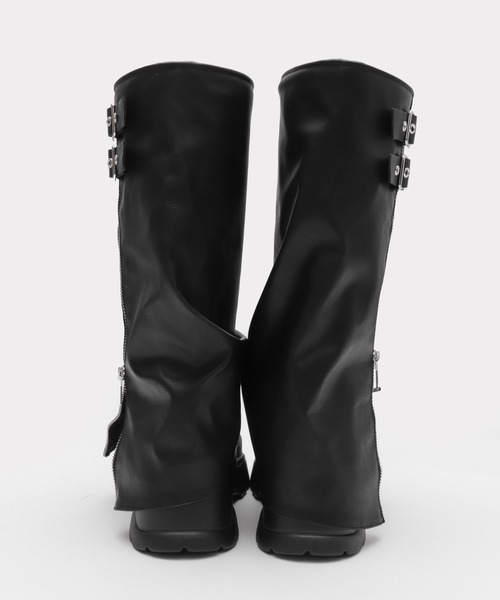 WEGO（ウィゴー）の「WEGO/【25年秋冬新作】厚底カバーロングブーツ（ブーツ・レディース・ブラック/ブラウン・LARGE/MEDIUM/SMALL）」の11枚目の写真