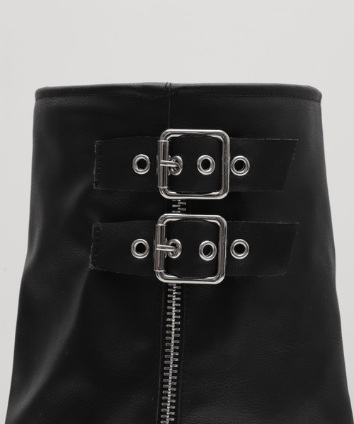 WEGO（ウィゴー）の「WEGO/【25年秋冬新作】厚底カバーロングブーツ（ブーツ・レディース・ブラック/ブラウン・LARGE/MEDIUM/SMALL）」の14枚目の写真