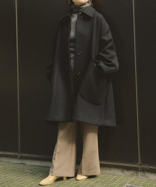 セール】IENA LA BOUCLE ハードメルトンスタンドネックコート（その他